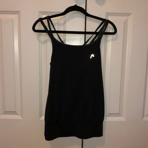 Black Yoga Top w/ Built In Bra